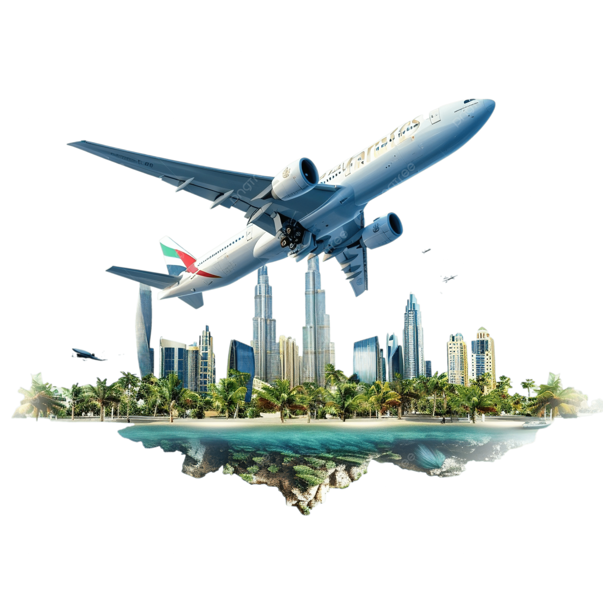 Plane taking off scene